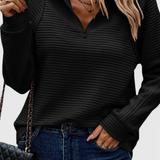 Helene | Jersey of V-Neck with Cremallera and Long-Sleeve