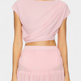 Nalia Skirt of Chiffon with elastic waistband and Layered Vaporosas