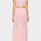 Nalia Skirt of Chiffon with elastic waistband and Layered Vaporosas