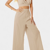 Valentina Set of Vest with Lace of Espalda Abierta and Trousers Wide