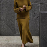 Patricia Set of Suéter of High Neck and Skirt Maxi