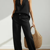 Maravillas™ | Set vaquero top and Trousers wide leg
