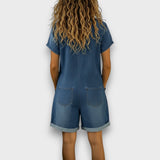 Cayetana™ | Set vaquero Shirt and short casual