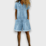 Cayetana™ | Set vaquero Shirt and short casual