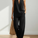 Maravillas™ | Set vaquero top and Trousers wide leg