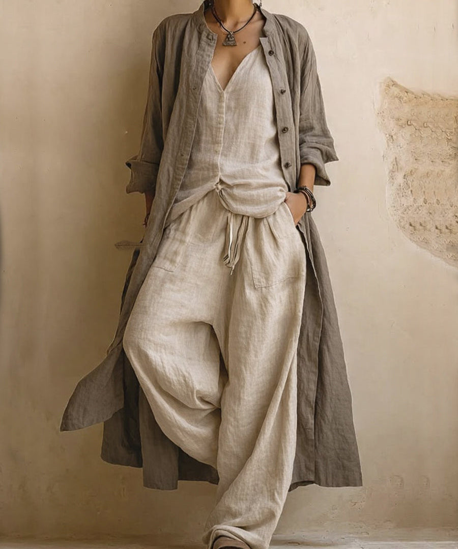 Eladia™ | Set of Linen with Warmth Long