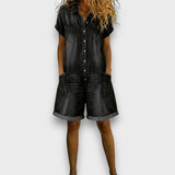 Cayetana™ | Set vaquero Shirt and short casual