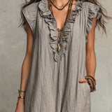 CamilaTM | Dress Long Boho in Linen and Cotton