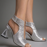 GracielaTM | Sandal Elegant Trenzada of Heel Geometric