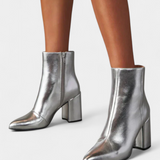 Ralica Boots of Ankle Metallic Plateadas