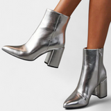 Ralica Boots of Ankle Metallic Plateadas