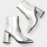 Ralica Boots of Ankle Metallic Plateadas